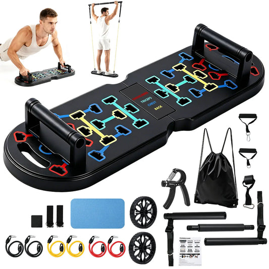 Complete Foldable Push Up Board Fitness Home Workout Set