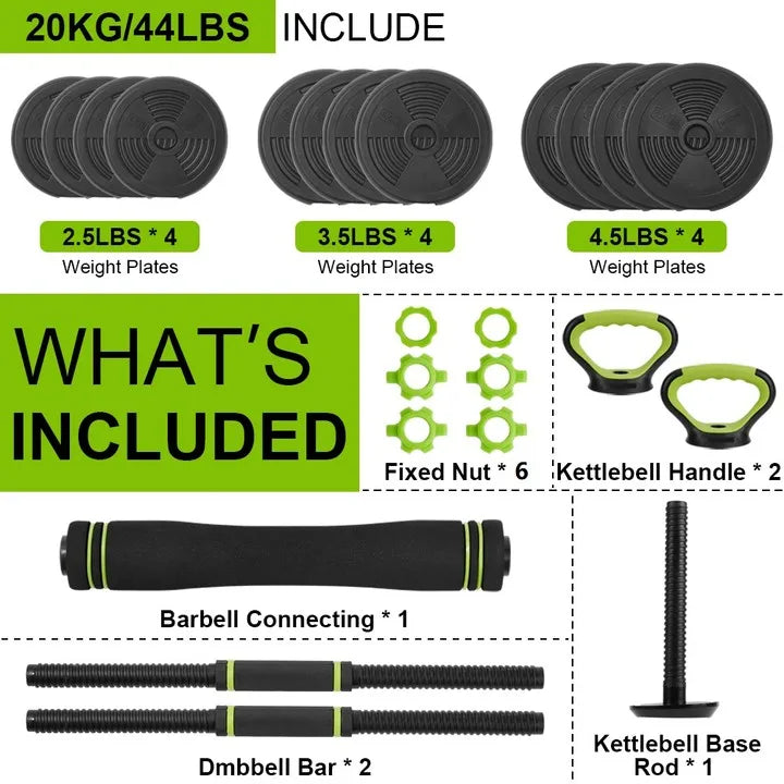 Twister.Ck Adjustable Dumbbells With Connector For Strength Training