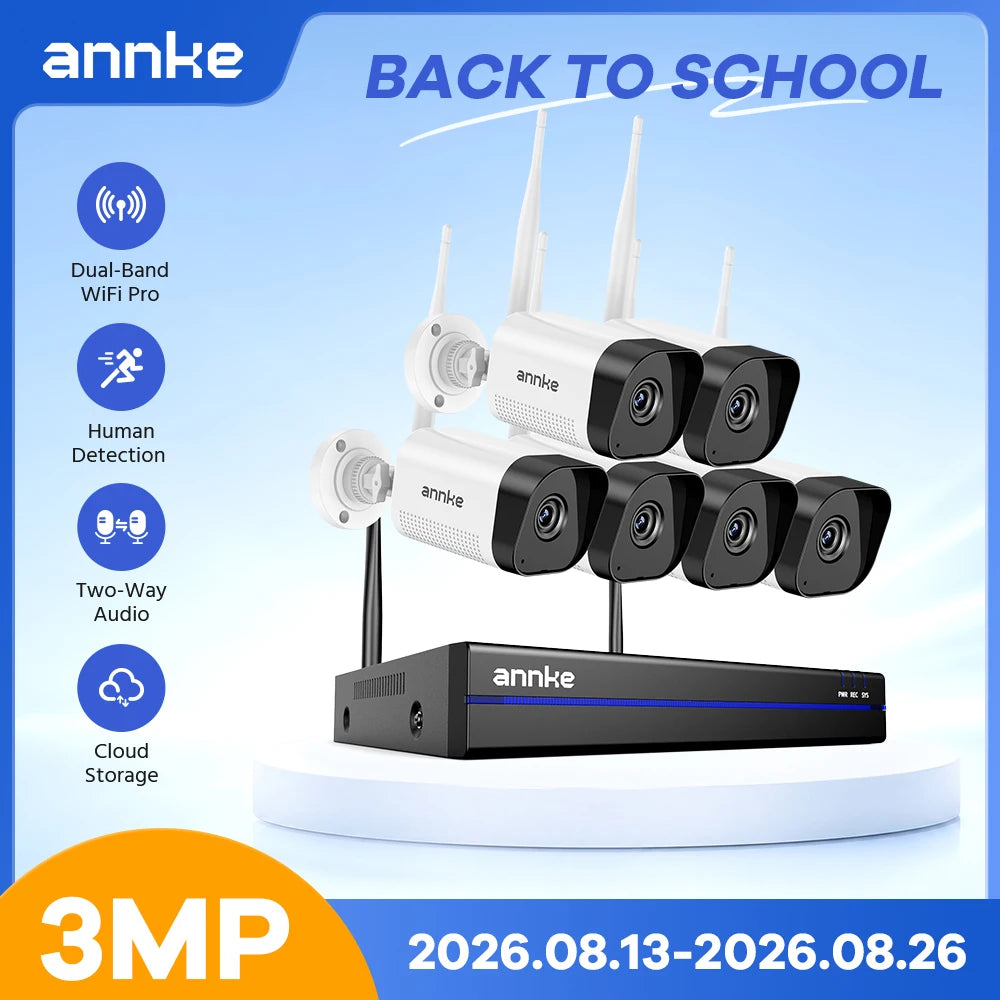 Annke WiFi Security System With AI Detection And Audio Recording
