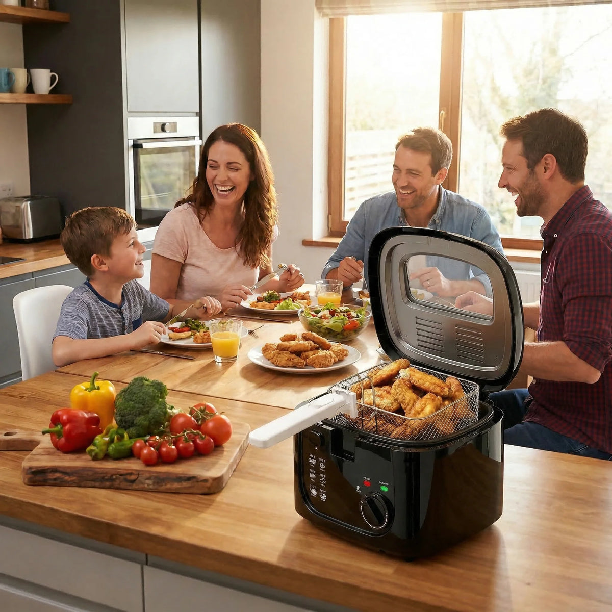 Cachoo 1600W Electric Deep Fryer With Digital Temperature Control