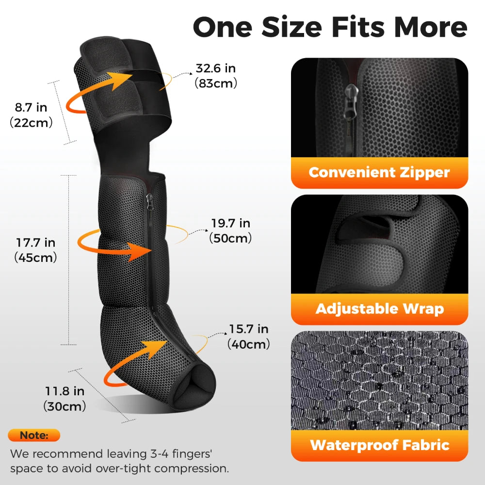 Nekteck Air Compression Leg Massager With Heat Therapy