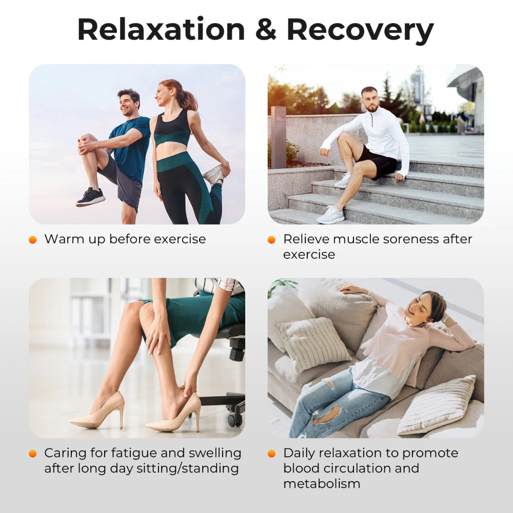 Nekteck Air Compression Leg Massager With Heat Therapy
