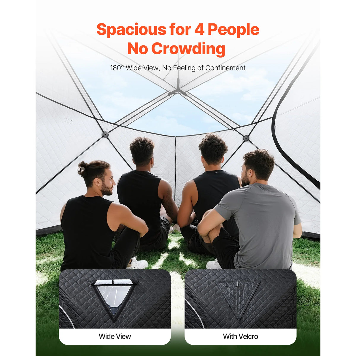 Portable Outdoor Sauna Tent For Home Camping Steam Dry Functions