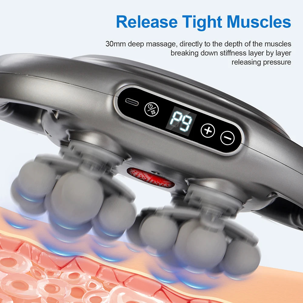 Iebilif 22 Heads Wireless Deep Tissue Fascia Gun Red Light