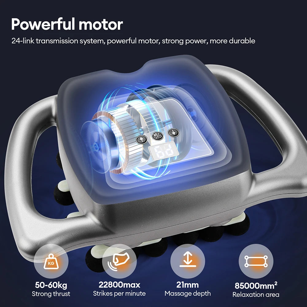 Foreverlily 24 Heads Massage Gun High Frequency Vibration Muscle Massager