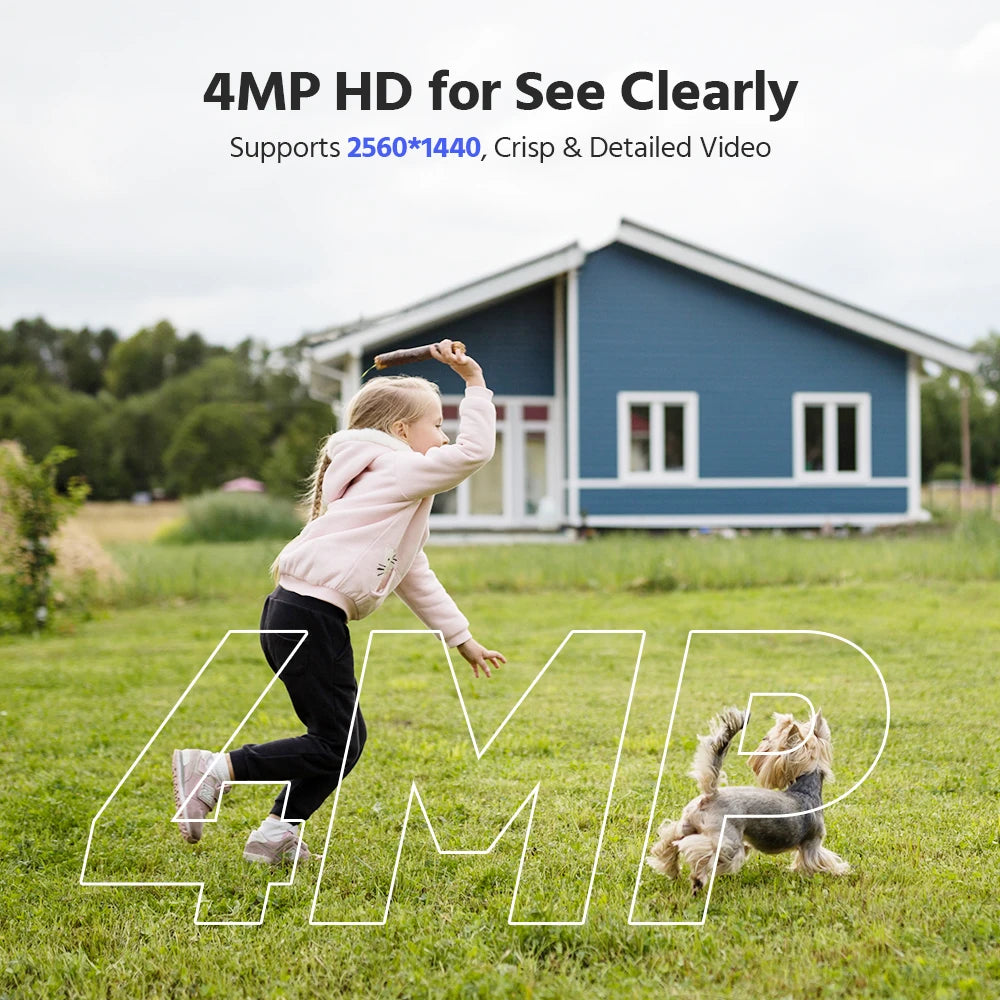 Annke 4MP Solar Wireless Outdoor Waterproof Security Camera