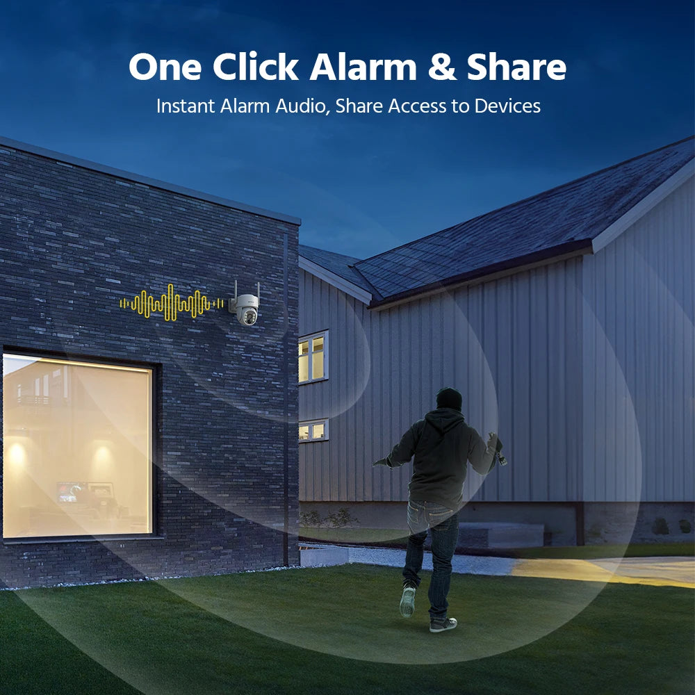 Annke 4MP Solar Wireless Outdoor Waterproof Security Camera